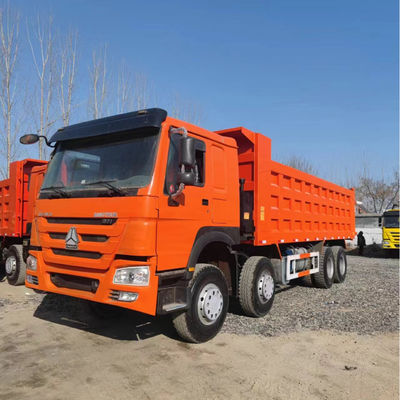 품질  40T 8x4 Used Dump Truck 12 Tires Sinotruk Howo 371 375 공장