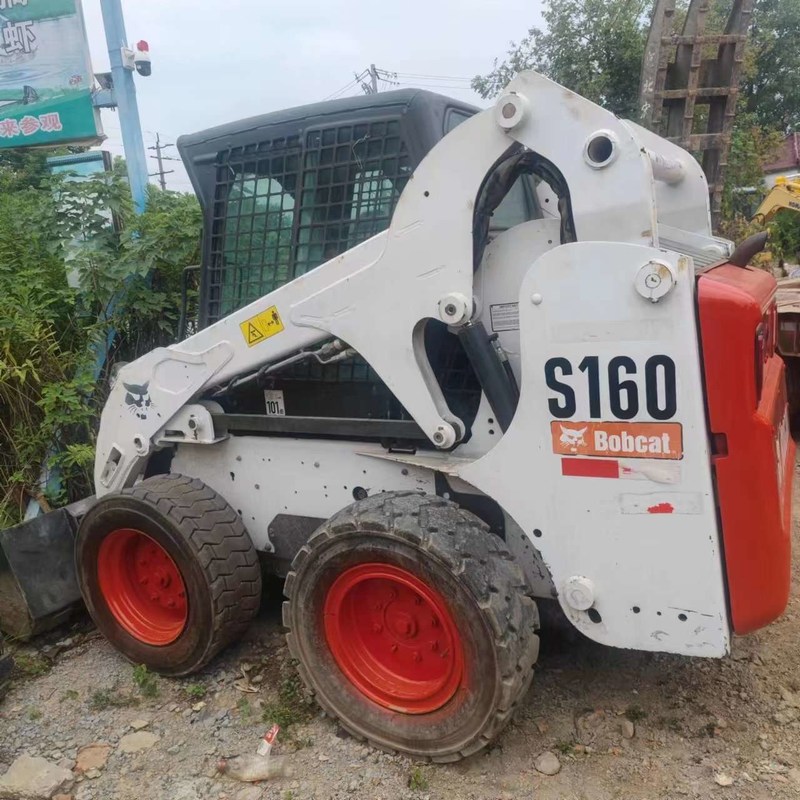 터보 충전 사용 스키드 스티어 로더 Bob S160 고속 19.8m/h 44.9KW