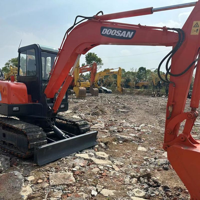 사용 된 Doosan Digger DH55 사용 된 5.5톤 소형 미니 크롤러 발굴기