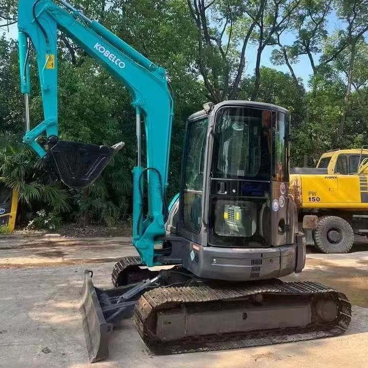 사용 된 Kobelco Digger SK55 사용 된 5.5톤 소형 미니 크롤러 발굴기