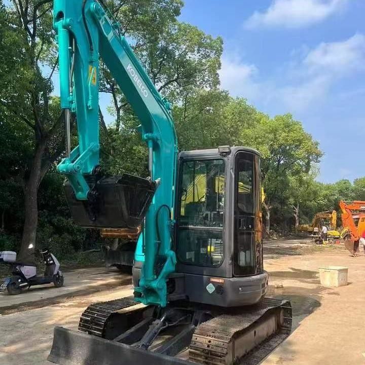 사용 된 Kobelco Digger SK55 사용 된 5.5톤 소형 미니 크롤러 발굴기