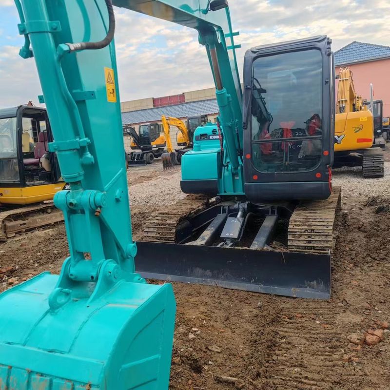 사용 된 Kobelco Digger SK75 사용 된 7.5톤 소형 미니 크롤러 발굴기
