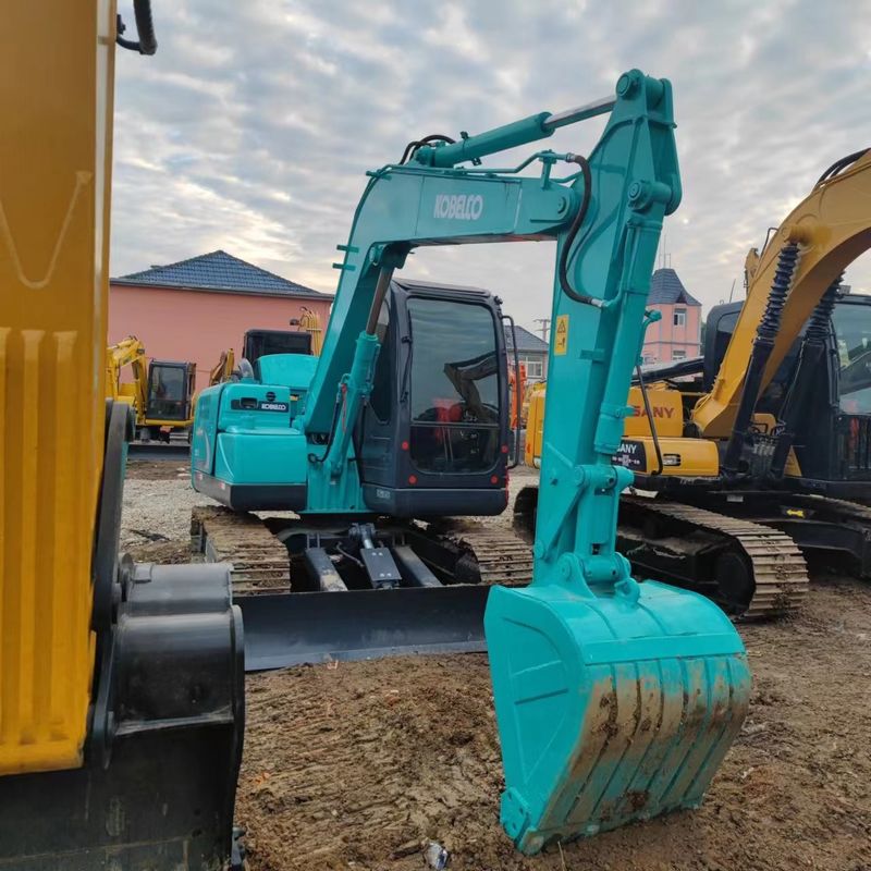 사용 된 Kobelco Digger SK75 사용 된 7.5톤 소형 미니 크롤러 발굴기