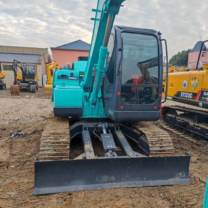 사용 된 Kobelco Digger SK75 사용 된 7.5톤 소형 미니 크롤러 발굴기