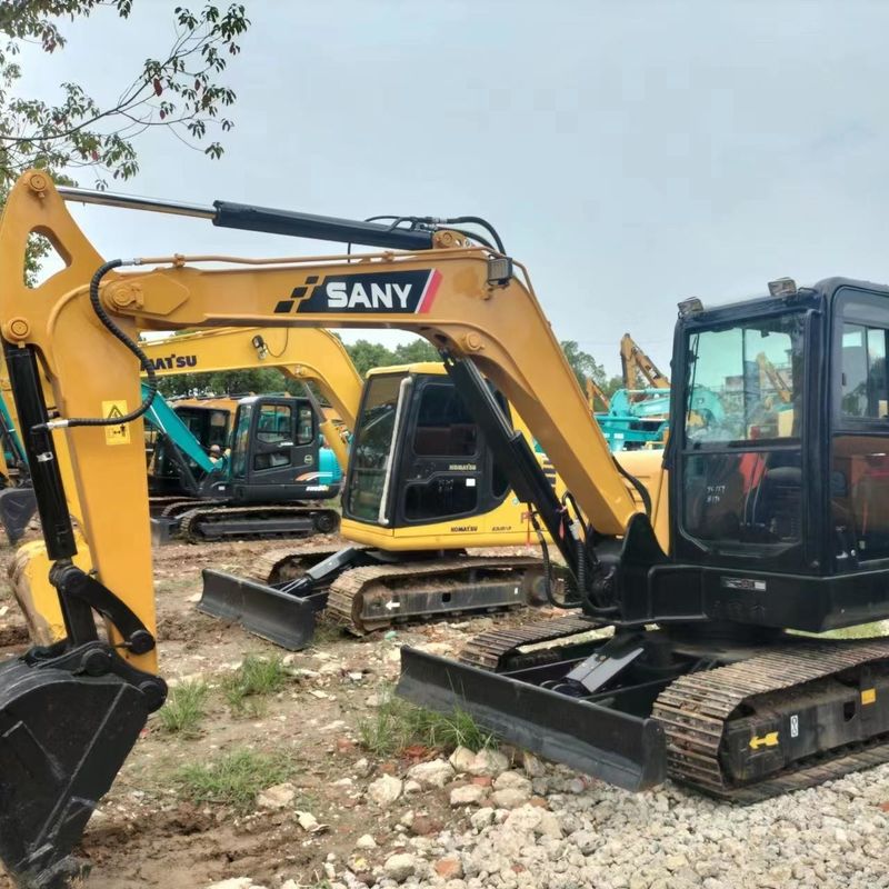 사용 된 SANY Digger SY60 중고 6톤 소형 미니 크롤러 발굴기