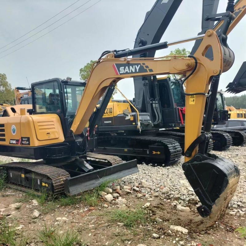 사용 된 SANY Digger SY60 중고 6톤 소형 미니 크롤러 발굴기