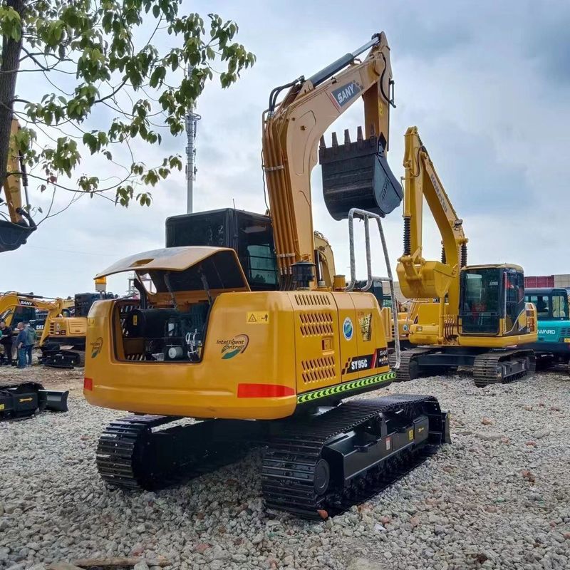 사용 된 SANY Digger SY95C 중고 9.5톤 소형 미니 크롤러 발굴기