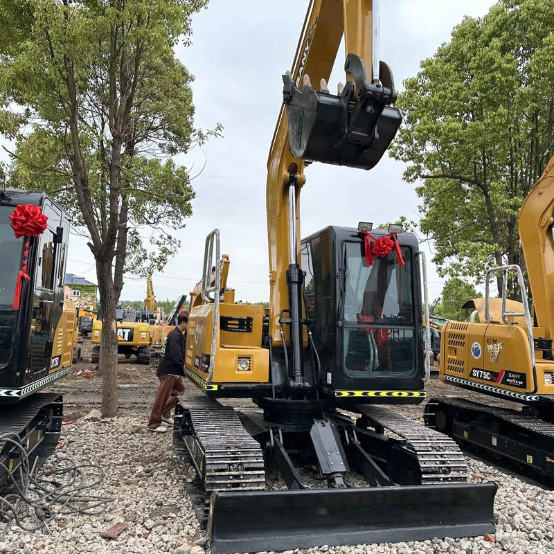 중고용 SANY Digger SY95C 중고용 9.5톤 소형 미니 크롤러 발굴기