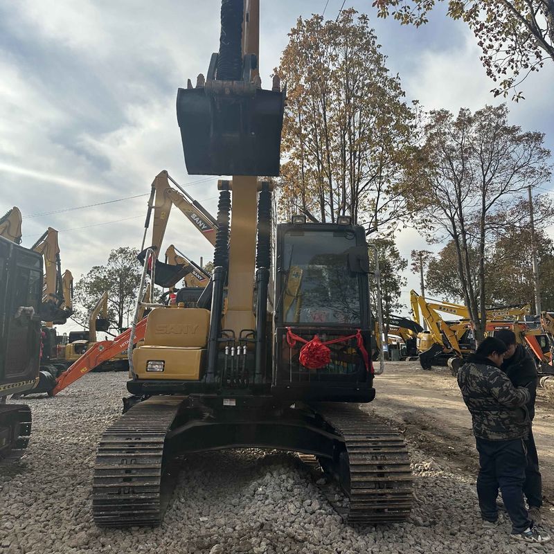 사용 된 SANY Digger SY135C 중고 13.5 on 소형 미니 크롤러 발굴기