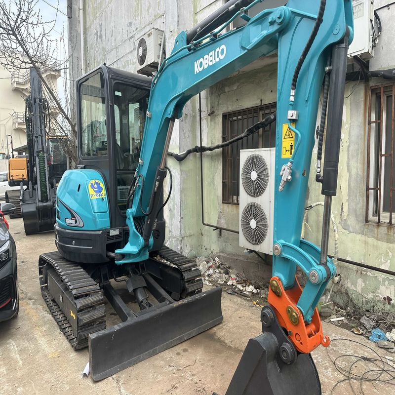 사용 된 Kobelco Digger SK35 사용 된 3.5톤 소형 미니 크롤러 발굴기