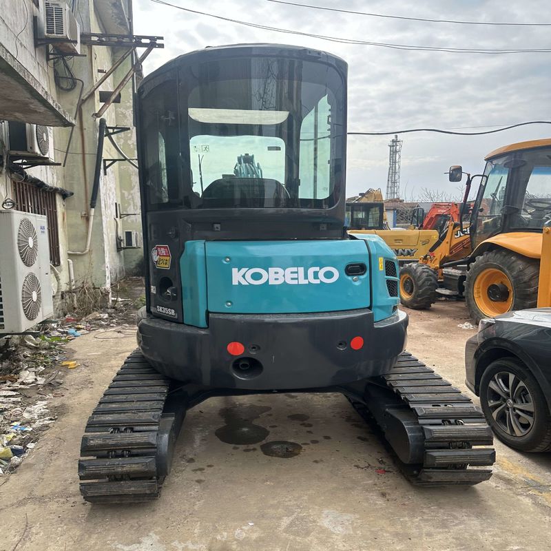 사용 된 Kobelco Digger SK35 사용 된 3.5톤 소형 미니 크롤러 발굴기