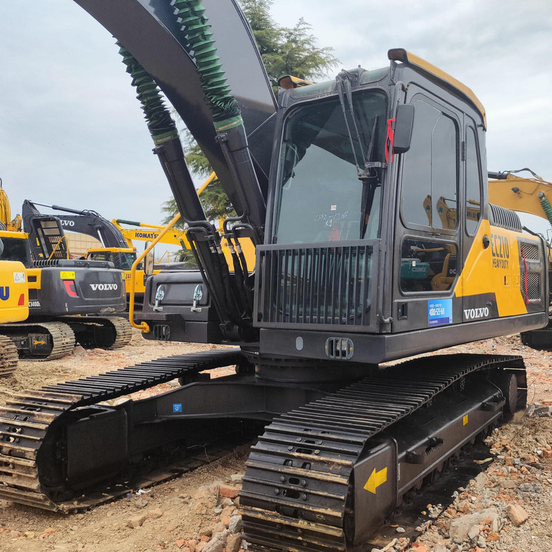 원본 VOL EC210 중고용 발굴기 20톤 123kw 1.2m3 버킷
