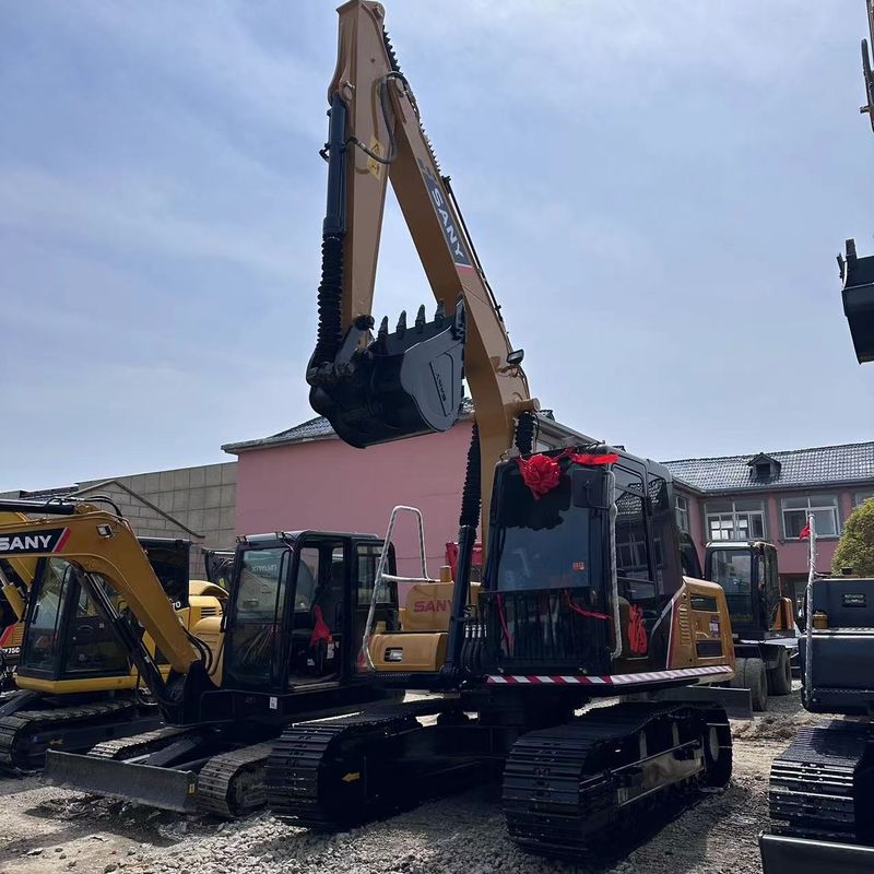 사용 된 SANY Digger SY155C 중형 크롤러 발굴기 중 15.5