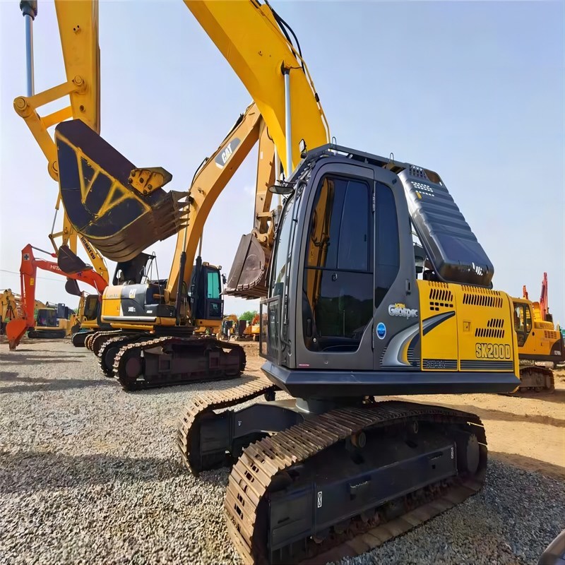 사용된 Kobelco Digger SK200-8 중고 20톤 크롤러 크롤러 엑스컬레이터 114kw