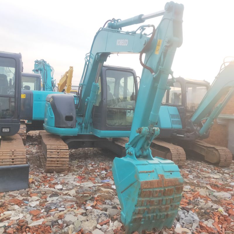 사용 된 Kobelco Digger SK70 중고 7톤 소형 미니 크롤러 발굴기
